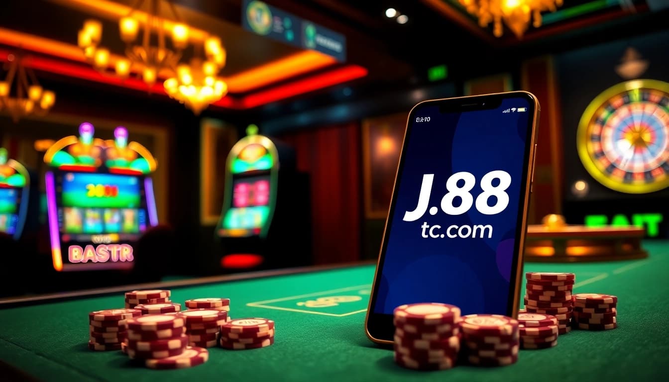 Experience the thrill of j88 com at a luxurious casino table with vibrant games.