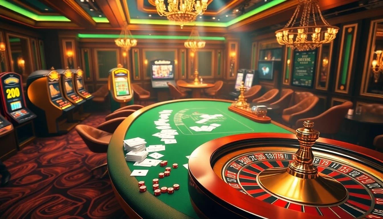 Découvrez l'excitation du casino en ligne Français 2026 avec des tables de jeu vibrantes et des interfaces en ligne élégantes.