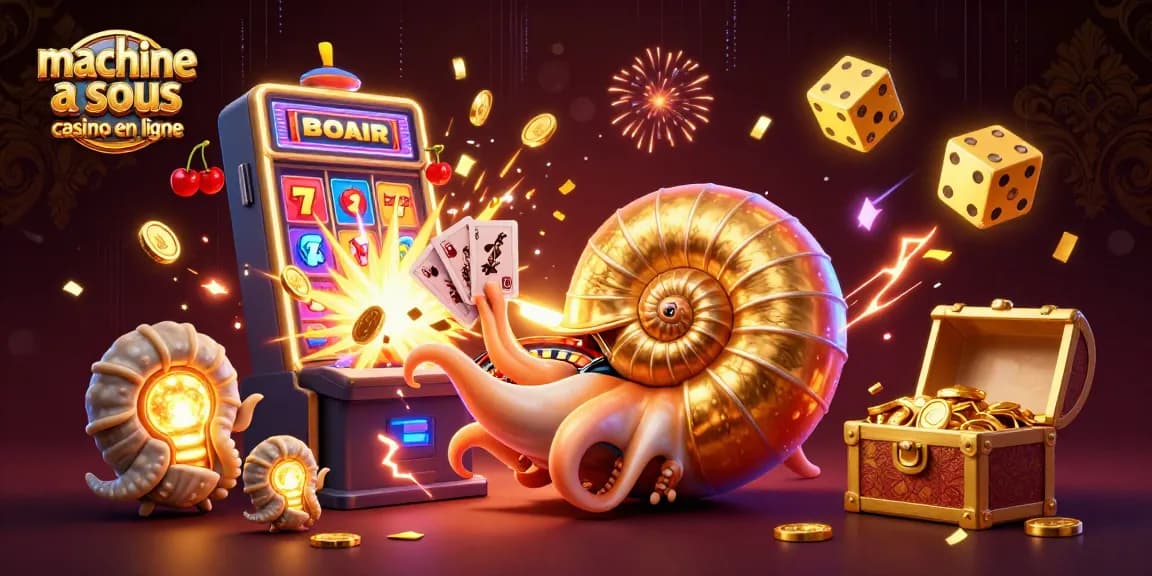 Jouez aux machines à sous casino en ligne avec un nautilus géant et un jackpot explosif de pièces d'or