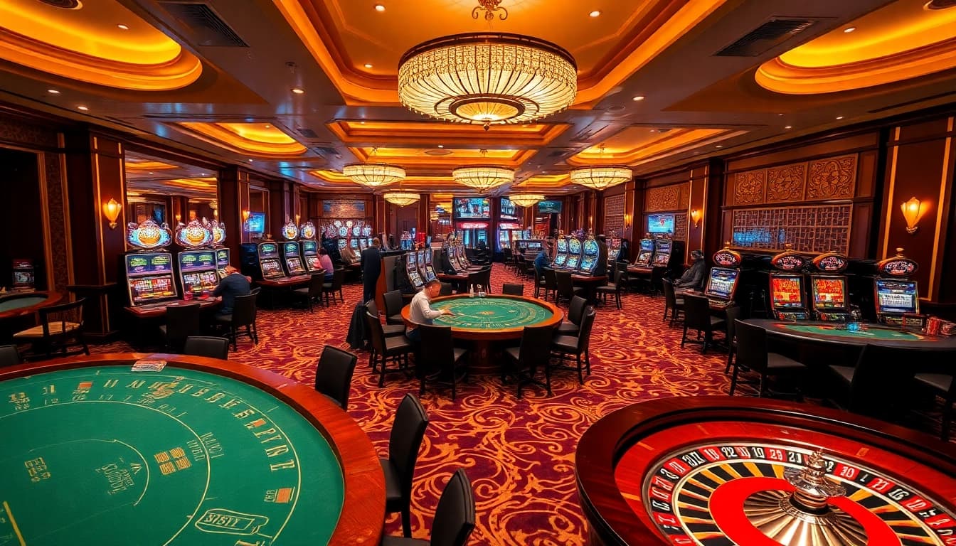 Découvrez le luxe et l'excitation dans une atmosphère de casino en ligne Français 2026 époustouflante.