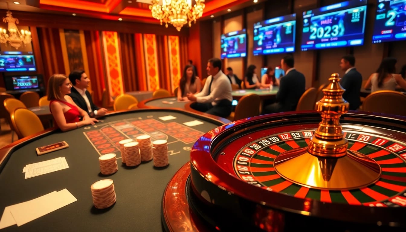 Vivez l'excitation du casino en ligne Français 2026 avec des jeux vibrants et une ambiance luxueuse.