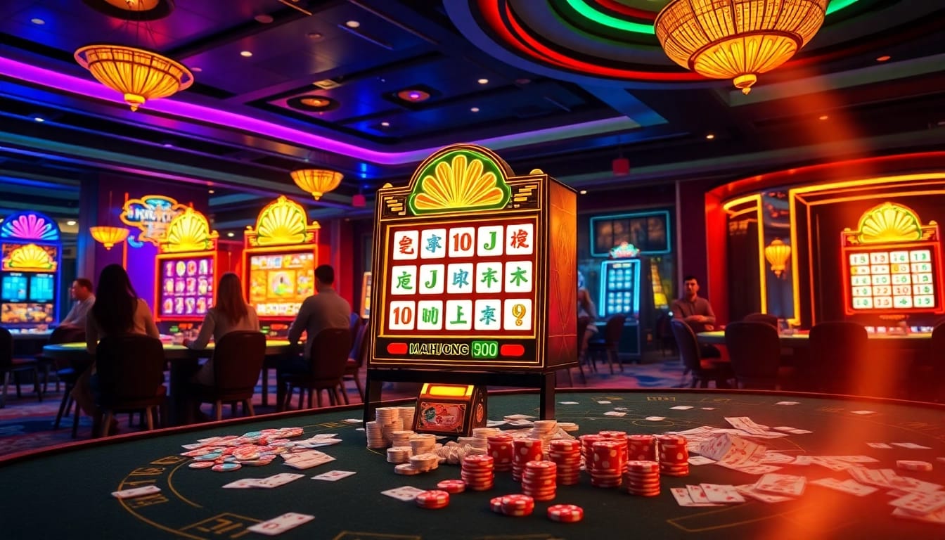 Experience the excitement of the mahjong slot demo with vibrant casino visuals and player engagement.