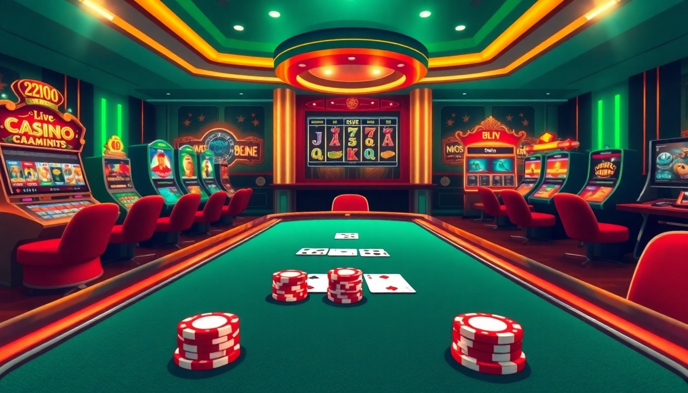 Participez à un gameplay palpitant dans un casino en ligne Français dynamique avec des machines à sous captivantes et de l'action au poker.