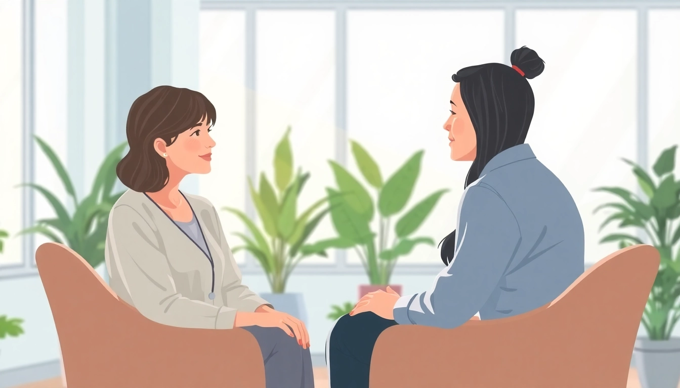 Understanding depression symptoms through therapy session with a compassionate therapist.