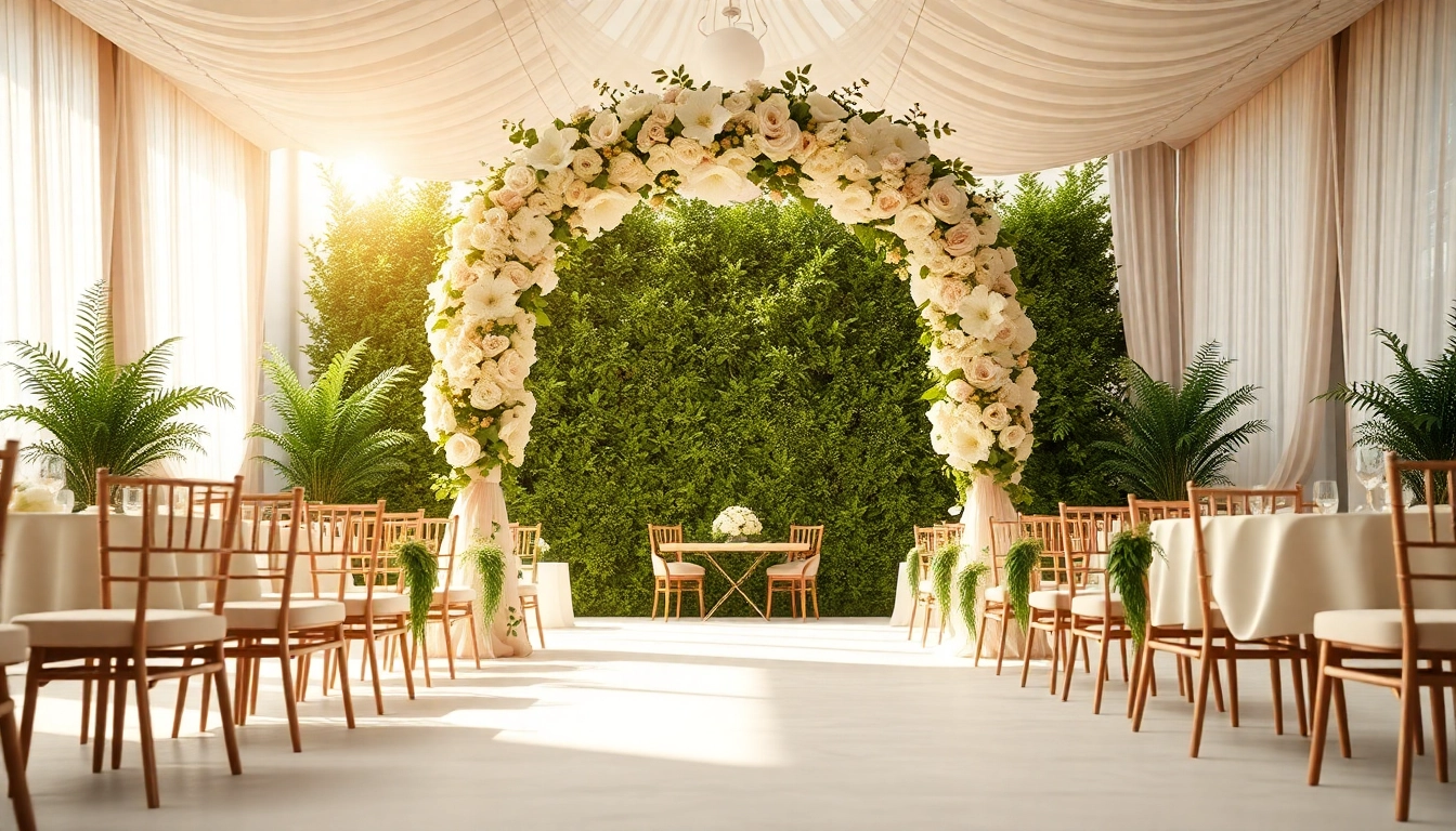 Transform your day at a stunning Wedding Event Space Jacksonville, featuring exquisite floral arrangements and romantic ambiance.