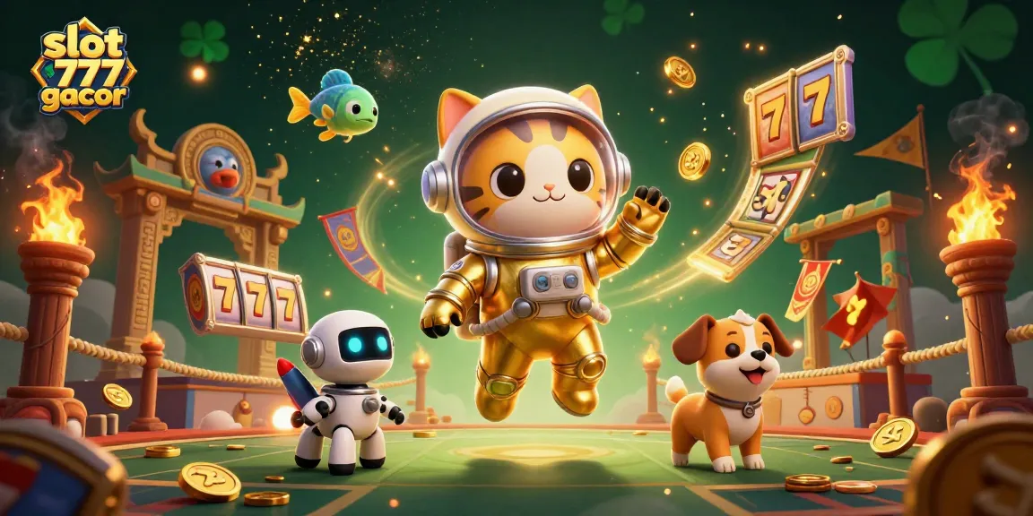 Experience thrilling gameplay with slot 777 gacor featuring fun characters and dynamic casino elements.