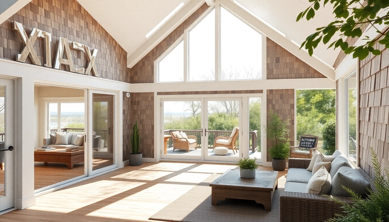 Cape Cod home addition showcasing modern architecture and coastal charm with ample natural light.