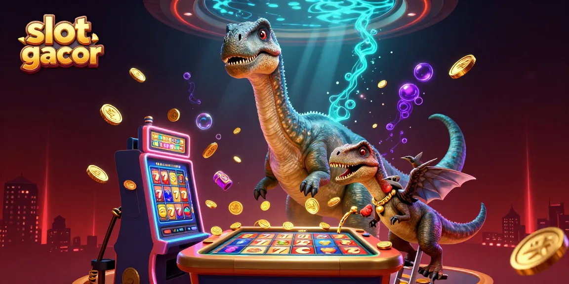 Winning action on slot resmi gacor game highlighted with vibrant 3D illustration.