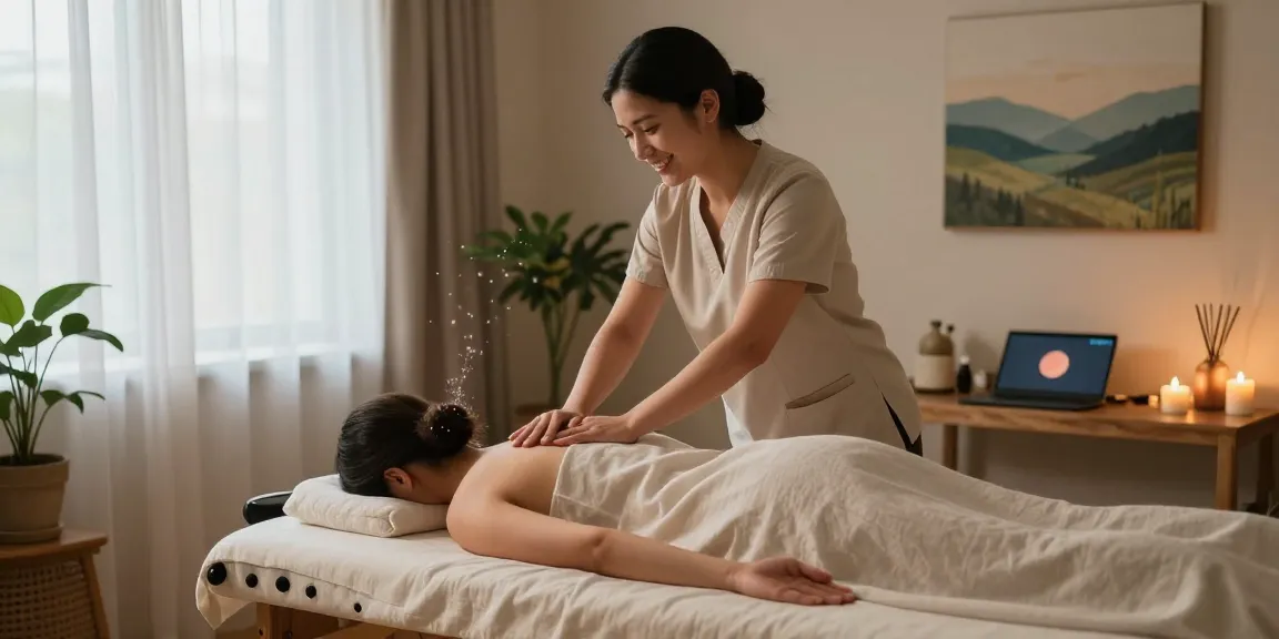 Rejuvenating 스웨디시 massage therapy in a tranquil wellness environment.