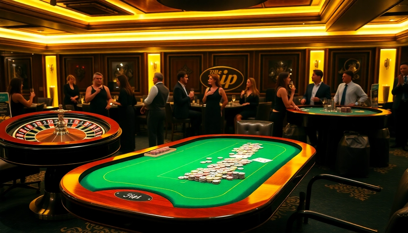 Experience the thrilling atmosphere of rik vip gaming at a luxurious poker table with vibrant chips.