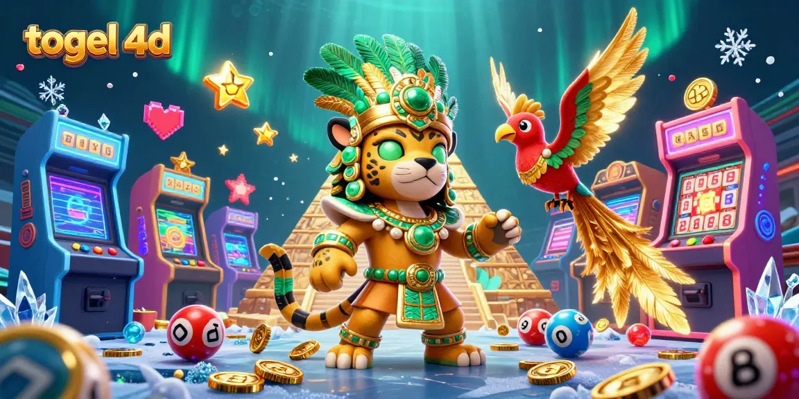Experience the excitement of togel 4d with vibrant lottery themes, Mayan characters, and dynamic gaming elements.