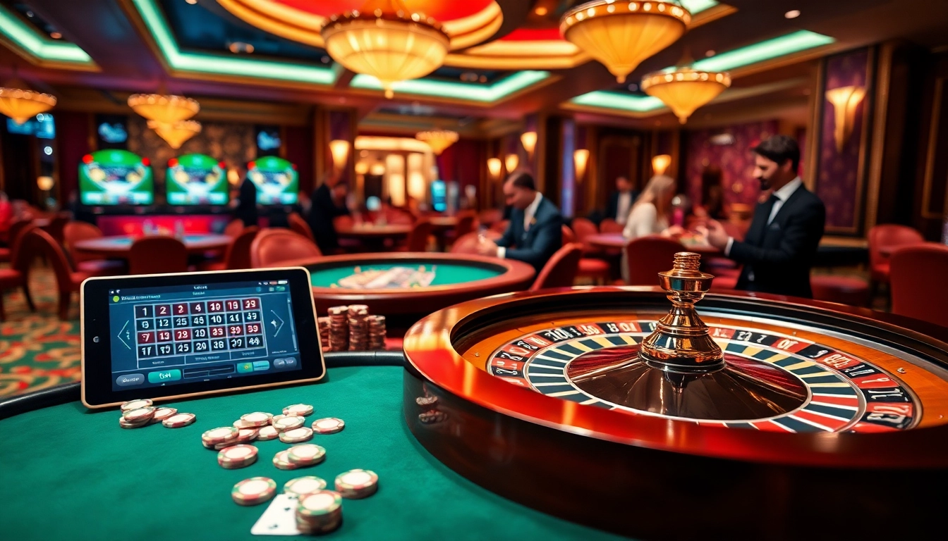 Expérience de jeu palpitante aux meilleurs casinos en ligne avec des tables de roulette et de poker.