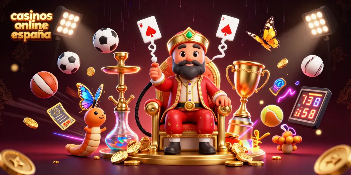 Disfruta de los casinos online España en una ilustración vibrante y dinámica mientras pruebas suerte.