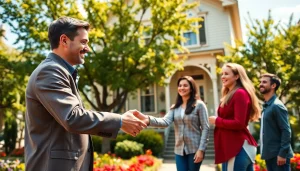 Real Estate agent showcasing a beautiful historic home in a vibrant neighborhood.