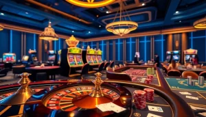 Experience thrilling online gaming action with ga6789, featuring vibrant casino tables and engaging players.