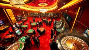 Trải nghiệm lối chơi kịch tính tại cg79 với bàn casino sống động và người chơi hào hứng.