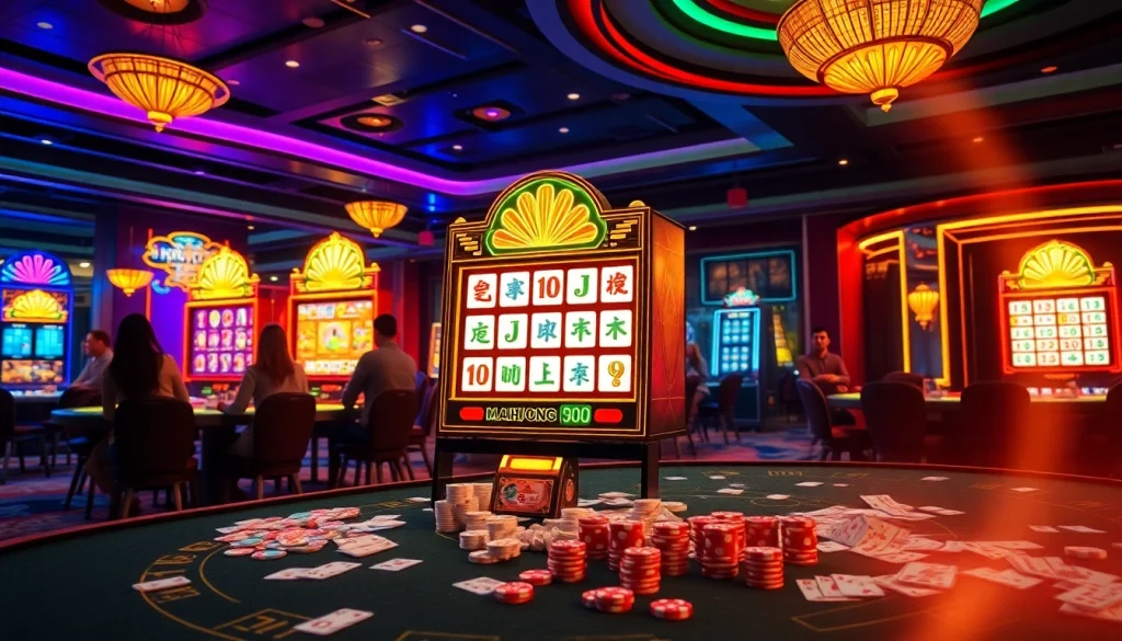 Experience the excitement of the mahjong slot demo with vibrant casino visuals and player engagement.